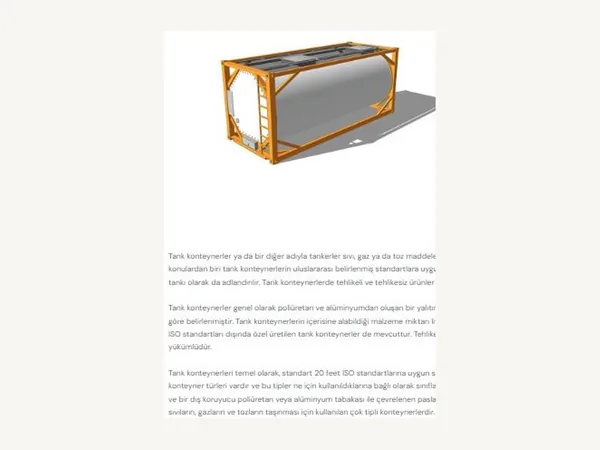 20′ Tank Konteyner (ISO Tank)